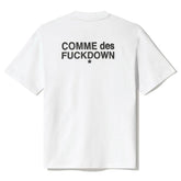 Comme Des Fuckdown White Cotton Women T-Shirt